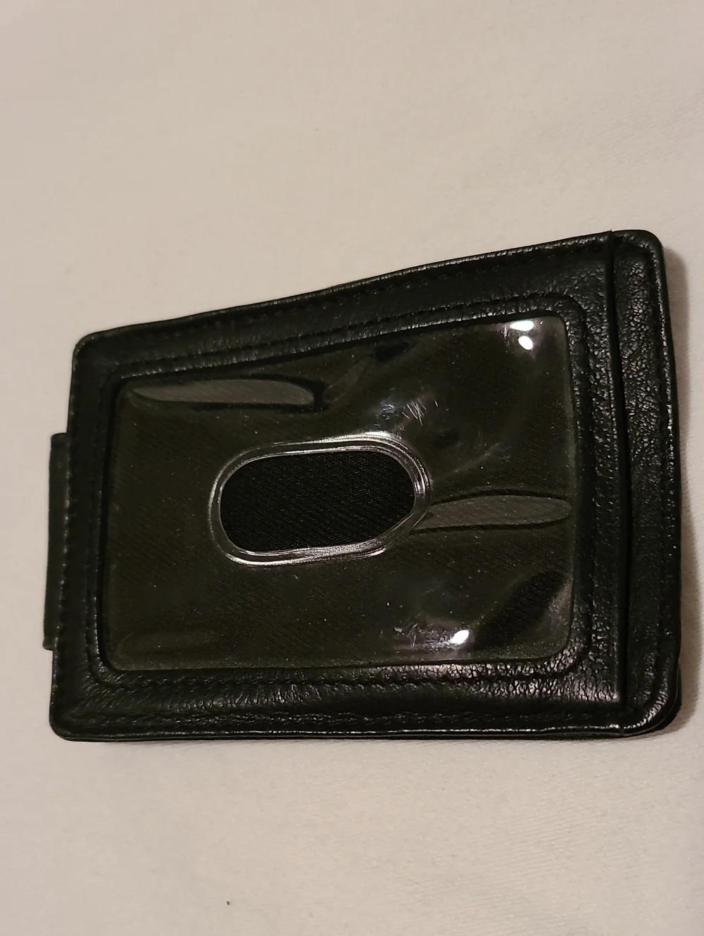 Fossil Magnetic Multicard Wallet Money Clip Credit Card Holder Black Slim